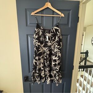Black and White Floral Dress